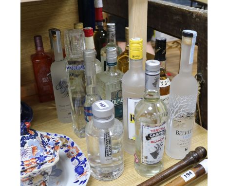 Three boxes of mixed spirits, Vodka, Scotch, Tequila, Gin