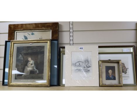 A group of assorted pictures and prints