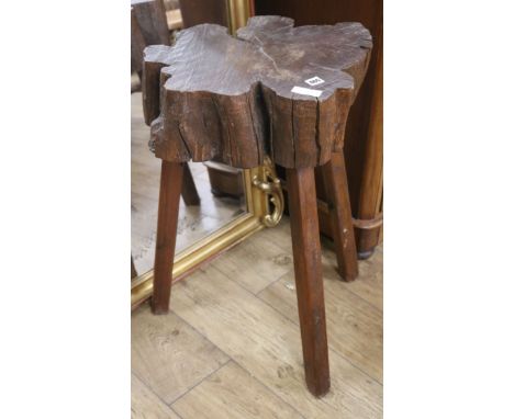 A rustic side table W.50cm