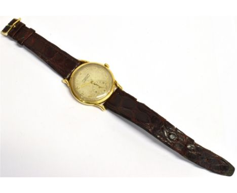 SCHAFFHAUSEN INTERNATIONAL WATCH  a gentleman's vintage wristwatch, the dial fitted with gilt batons, numerals and subdial, s
