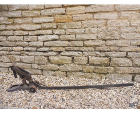 An early Dunlop No. 12 hand-operated car jack.