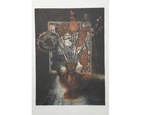 ‡ Richard Bawden RWS NEAC RE (born 1936)Dried Plantsaquatint on paper, framedsigned Richard Bawden, titled and 77/100 in penc