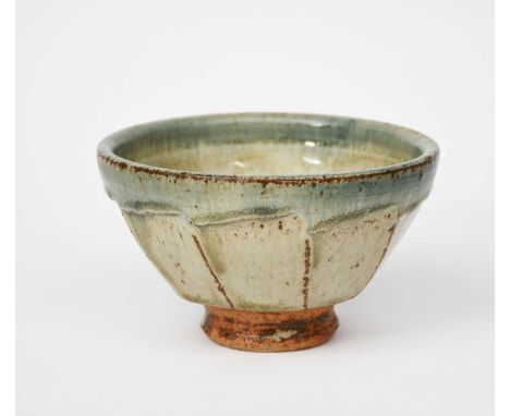Richard Batterham (1936-2021)a cut sided stoneware bowl, covered to the foot with an ash glaze,unsigned15.5cm. diam.9cm. high