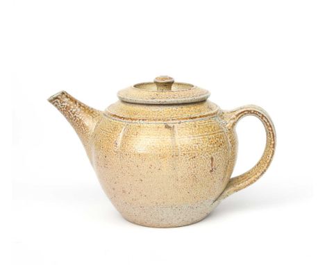 Richard Batterham (1936-2021)a salt-glaze stoneware teapot and cover,unsigned,13.5cm. high (2) ProvenanceThe Estate of Richar