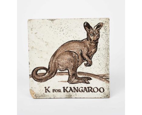 ‡ Stella R Crofts (1898-1964)K for Kangarooa tile, painted in coloursunsigned, chips to corners15.3cm square LiteraturePaul H