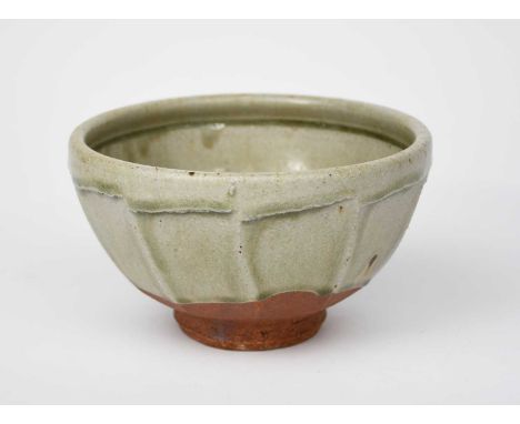 Richard Batterham (1936-2021)a cut-sided stoneware bowl, covered to the foot with an ash glaze,unsigned18cm. diam.10.5cm. hig