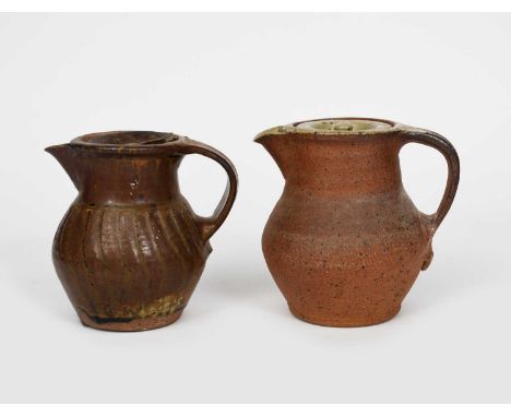 ‡ Bernard Leach CBE (1887-1979)A Leach Pottery stoneware coffee pot and cover, glazed to the top rim and cover in ash, and an