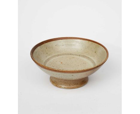 Richard Batterham (1936-2021)a salt-glaze stoneware footed bowl,unsigned22.5cm. diam.  ProvenanceThe Estate of Richard Batter