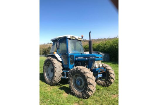 Ds Ford 6610 4 Wheel Drive Tractor Runs And Works 3 Point Linkage Rear Pto Road Registered