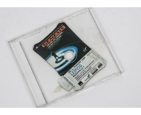 Genesis / CD Ticket, Official ticket shaped CD for the 1998 German show at Leipzig. These CDs were used as tickets for the co