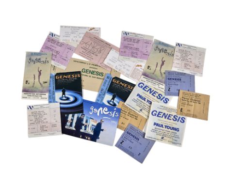 Genesis / Peter Gabriel / Concert Tickets, large collection of concert tickets comprising Genesis: two each for Earls Court 1