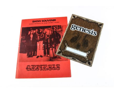 ANNOUNCE LOT ALSO INCLUDES A GENESIS CONCERT TICKET FOR THE DOME, BRIGHTON, OCT 15TH 1973Genesis / Programmes, Two concert pr