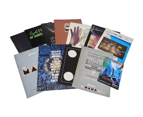 Genesis / Programmes, twelve programmes mainly from the mid period including In Concert 80, In Concert 82 (with poster), Euro