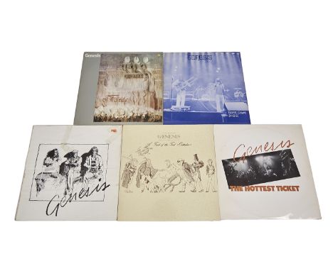 Genesis LPs, four live albums plus one other from the mid period comprising Fabula (double), You'll Love Us Live, Earls Court