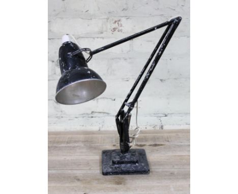 A Herbert Terry &amp; Sons black anglepoise lamp.  