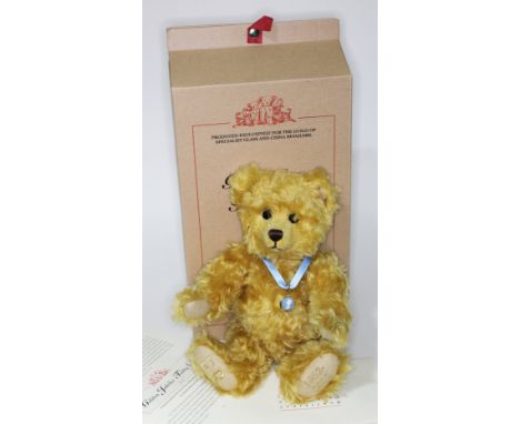 A Steiff Golden Jubilee Teddy Bear, limited edition no 84/2002, exclusively for the Guild of Specialist Glass &amp; China Ret
