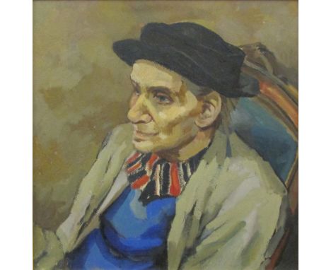 NORMAN TOLL, THREE OILS, Portrait, Landscape with Trees and Harbour Scene, assorted sizes (3) 