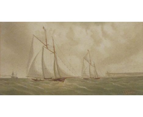 19TH CENTURY ENGLISH SCHOOL, WATERCOLOUR, Gorleston Harbour, VICTORIAN SCHOOL WATERCOLOUR, Thatched Cottage, W D LEWIS, SIGNE