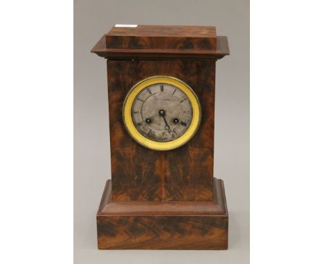 A 19th century French mahogany cased mantle clock, the dial inscribed Henry Lepaute a Paris, Rue St Honore 247.  37.5 cm high