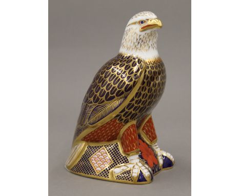 A Royal Crown Derby Bald Eagle paperweight.