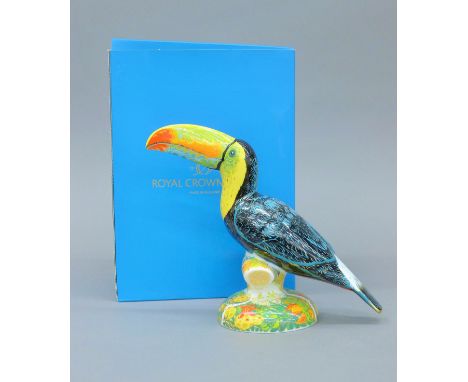 A boxed Royal Crown Derby Rio Toucan paperweight. 