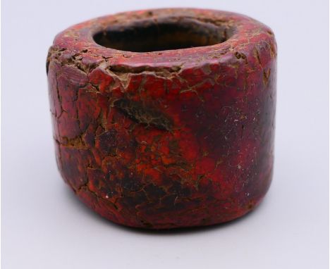 An archer's ring. 3 cm high.