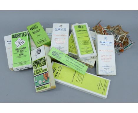 A collection of Subbuteo items, including white boxed teams only made for short period.