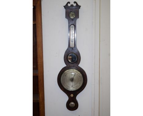 Victorian banjo barometer 