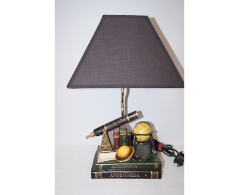 Astronomy themed table lamp Height 46 cm 