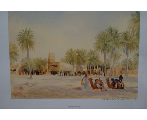 Limited Edition framed print DIRIYAH-RIYADH by pencer W. Tart, R.I.B.A., F.S.A.I. signed in pencil 
