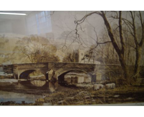 Limited edition framed print prelude to spring signed in pencil with blind stamp 