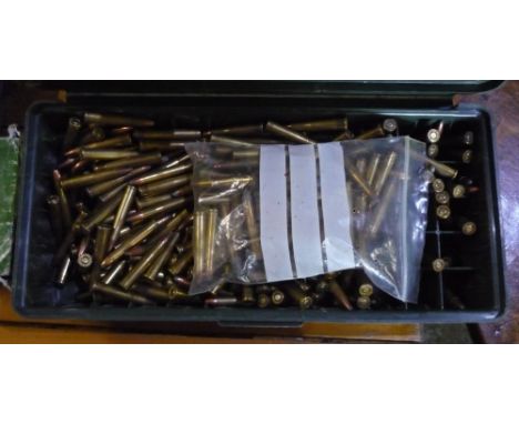 Small toolbox containing a large quantity of .22 Hornet rifle ammunition (section one certificate required) 