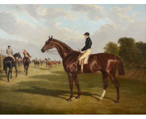 John Frederick Herring the Elder (1795-1865) - Mr John Bowes' Mundig, Winner of the Derby Stakes at Epsom, 1835 Oil on canvas