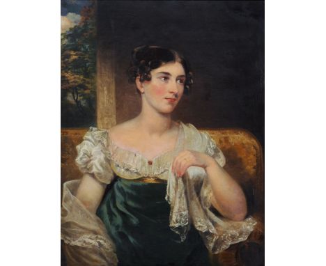 George Clint (1770–1854) - Thought to be a portrait of the Irish actress Harriett Constance Smithson (1800-1854) Oil on canva