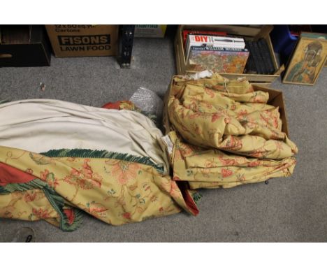 A QUANTITY OF CURTAINS