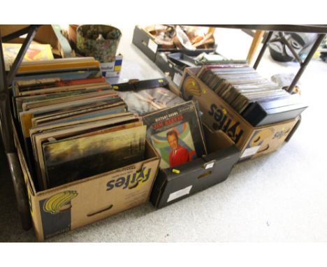 THREE TRAYS OF LP RECORDS TO INC ELVIS PRESLEY