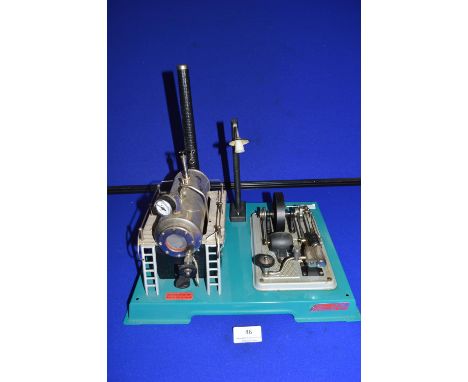 Wilesco Steam Engine and Generator with Light