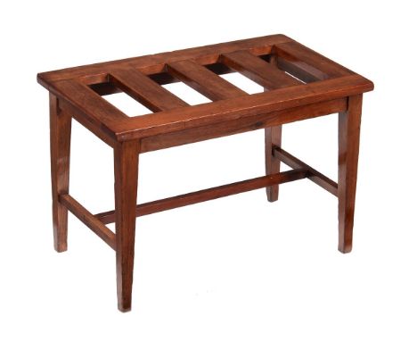 A mahogany luggage rack, second half 19th century, 46cm high, 69cm wide, 41cm deepCondition Report: Marks, knocks, scratches,