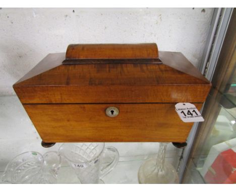 Victorian sarcophagus tea caddy