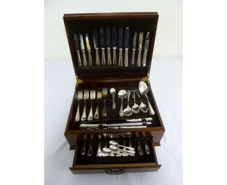 Canteen of silver plated flatware six place setting