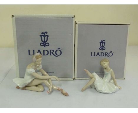 Lladro figurines Rose Ballet 010.05919 and Little Ballerina 010.08127 both in original packaging