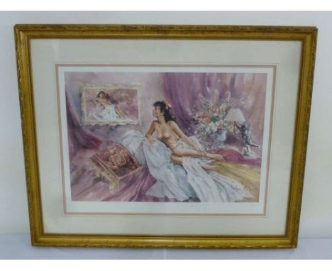 Gordon King limited edition signed print 607/850 - 46 x 63.5 cm