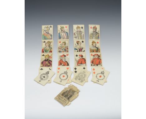A complete set of The Imperial-Royal Playing Cards by S & J Fuller. London 1828. In very good condition with remains of outer