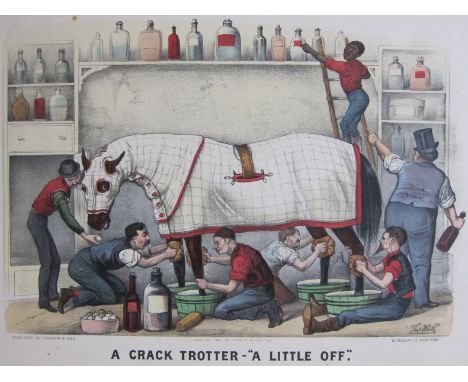 AFTER THOMAS WORTH (1834-1917)'A Crack Trotter - A little off'colour lithograph, published by Currier & Ives, unframed11 x 15