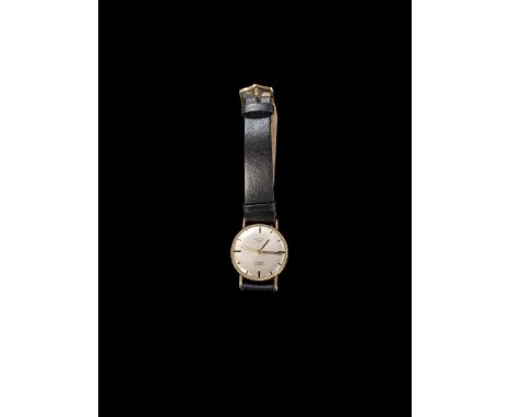 Rotary gentleman's 9ct gold manual wind wristwatch, London 1969, on black leather strapCondition Report:Back case only approx