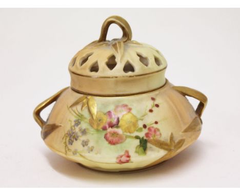 A Royal Worcester pot pourri. H10cm