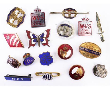 A quantity of enamel badges