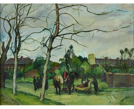 Marjorie Arnfield, MBE (1930-2001) - We Shall Meet on those our Distant Shores, signed and inscribed on the artist's label ve
