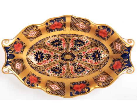 A Royal Crown Derby Imari dish, 14 x 8.5cm  Light scratches