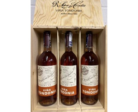 R. Lopez de Heredia Vina Tondonia, Gran Reserva Rosado 2010, a three bottle owc